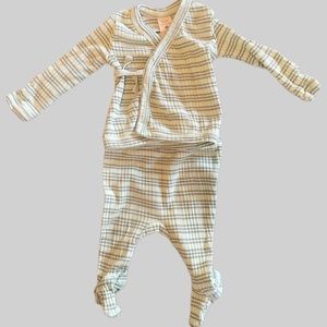 Kate Quinn Kimono Top + Footed Pant Set 0-3M